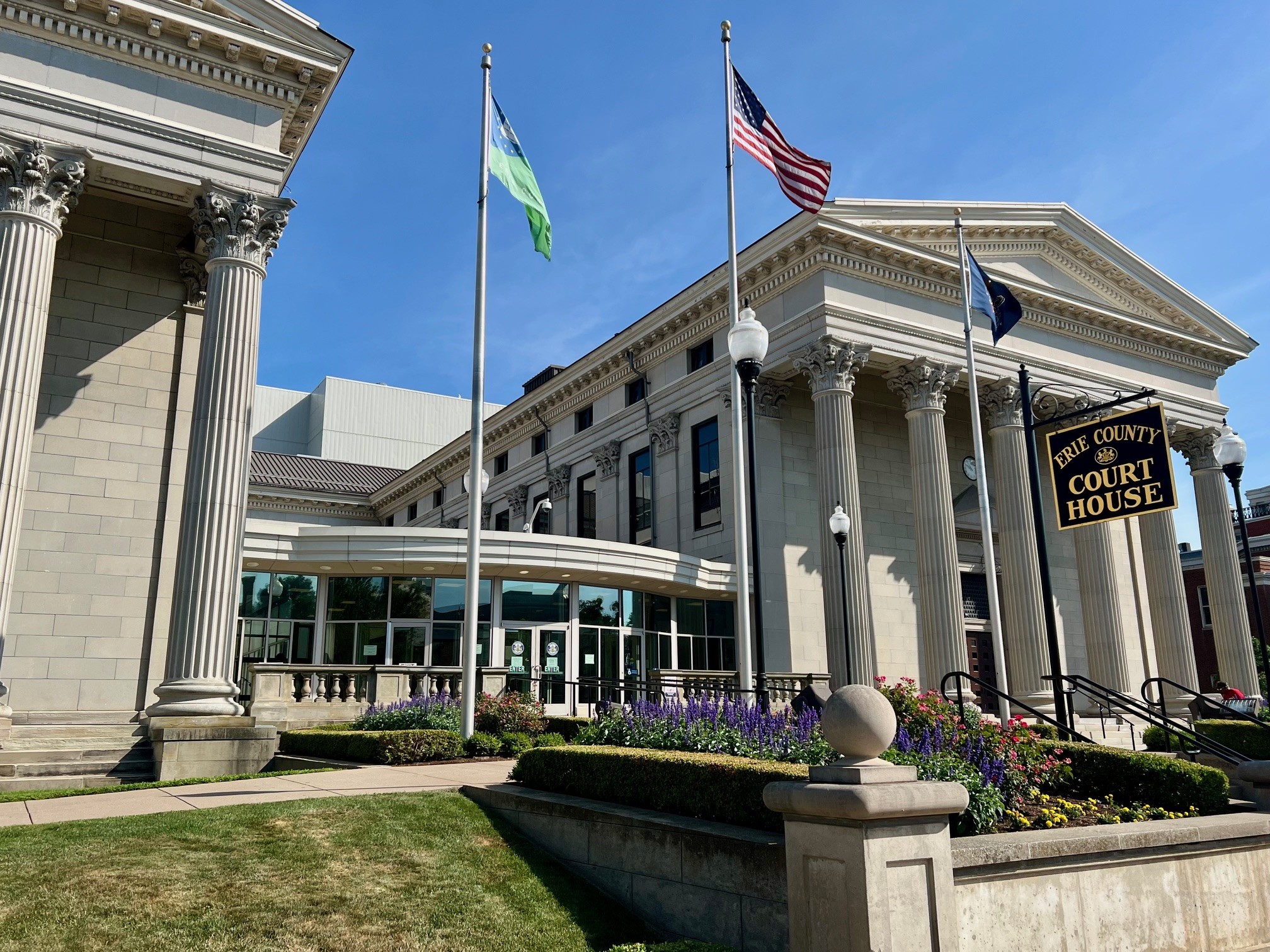 Erie County Council Members standing front of Erie County Courthouse in Erie, PA