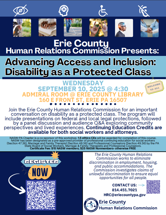 Advancing Access and Inclusion: Disability as a Protected Class Flyer